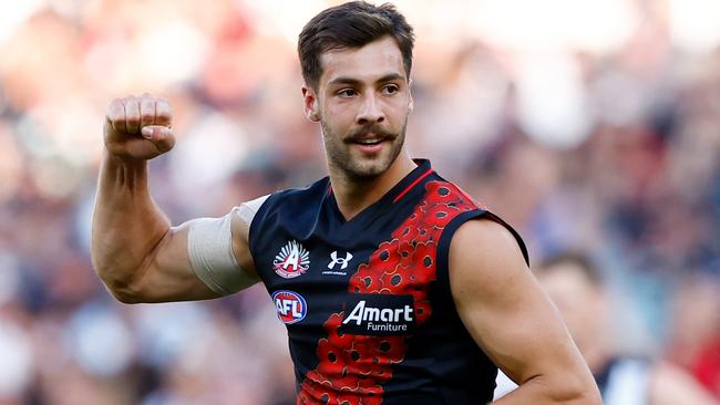 Kyle Langford has seen plenty of low moments at the Bombers but can now feel the change. Picture: Getty Images