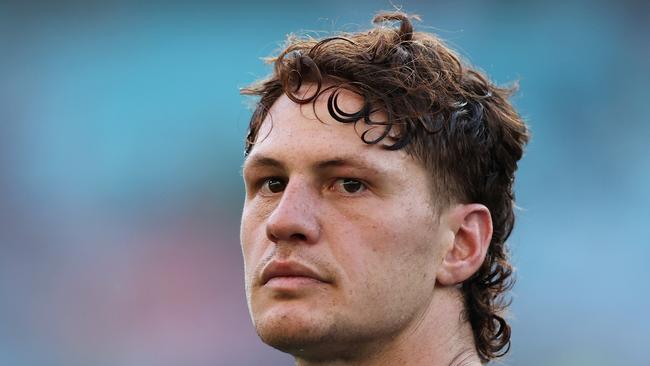 Kalyn Ponga has officially been ruled out of Origin with a shoulder injury. (Photo by Cameron Spencer/Getty Images)