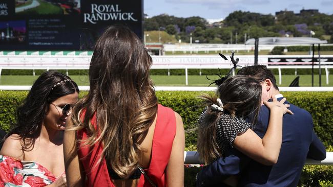 Young love at Randwick. Picture: Dylan Robinson