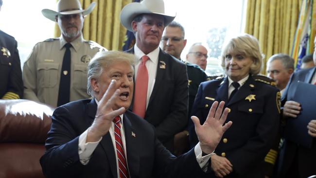 President Donald Trump in the Oval Office last week. Picture: AP