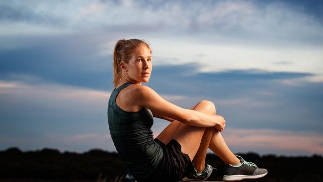 The Advertiser/Channel 7 Sport Star of the Year for 2017 Jessica Trengove pictured at Garden Island. Picture by Matt Turner.