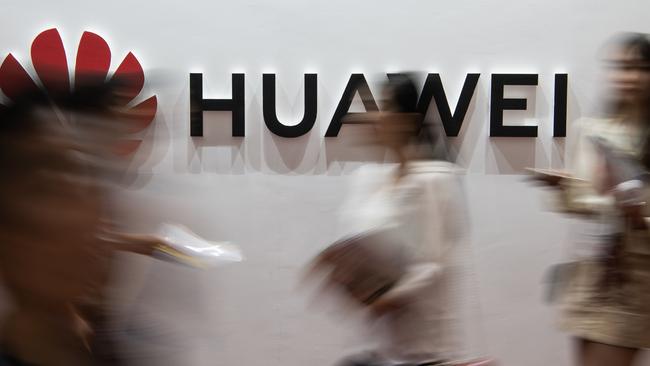 Huawei, now banned from supplying 5G in Britain, after Australia earlier imposed a ban. Picture: AFP