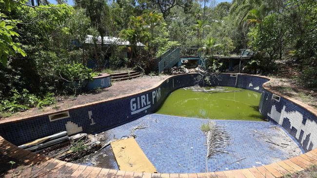 Photographs obtained by Qweekend show run down swimming pools at the Great Keppel Island resort.