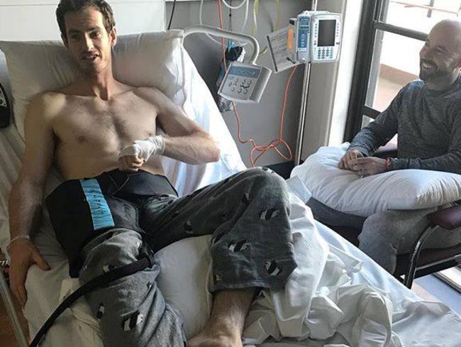 Andy Murray posted this image after his surgery