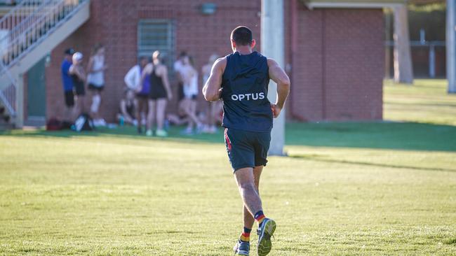 Adelaide Crows training in Park 10 earlier this year. Picture: Mike Burton.