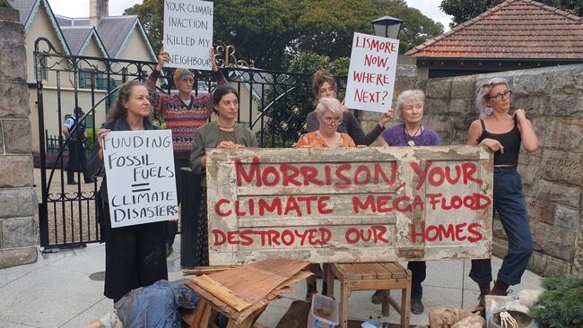 Flood remains dumped outside Morrison’s house