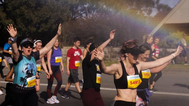 Competitors making their way up Heartbreak Hill during the 2022 City to Surf. Picture: Getty Images