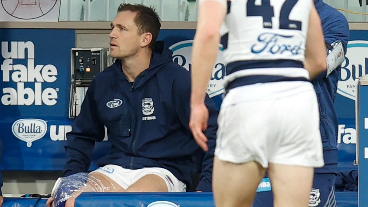 Joel Selwood was ruled out through the third quarter. Picture: Getty Images