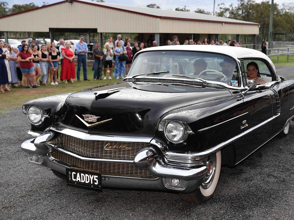 Burnett State High school formal car photos. Picture: Patrick Woods.