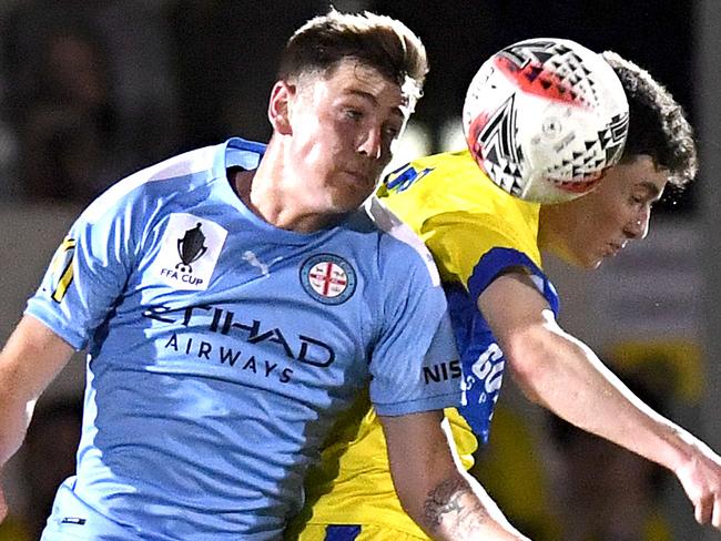 Midfielder Connor Metcalfe is excited about the chance to start for Melbourne City. Picture: Getty Images