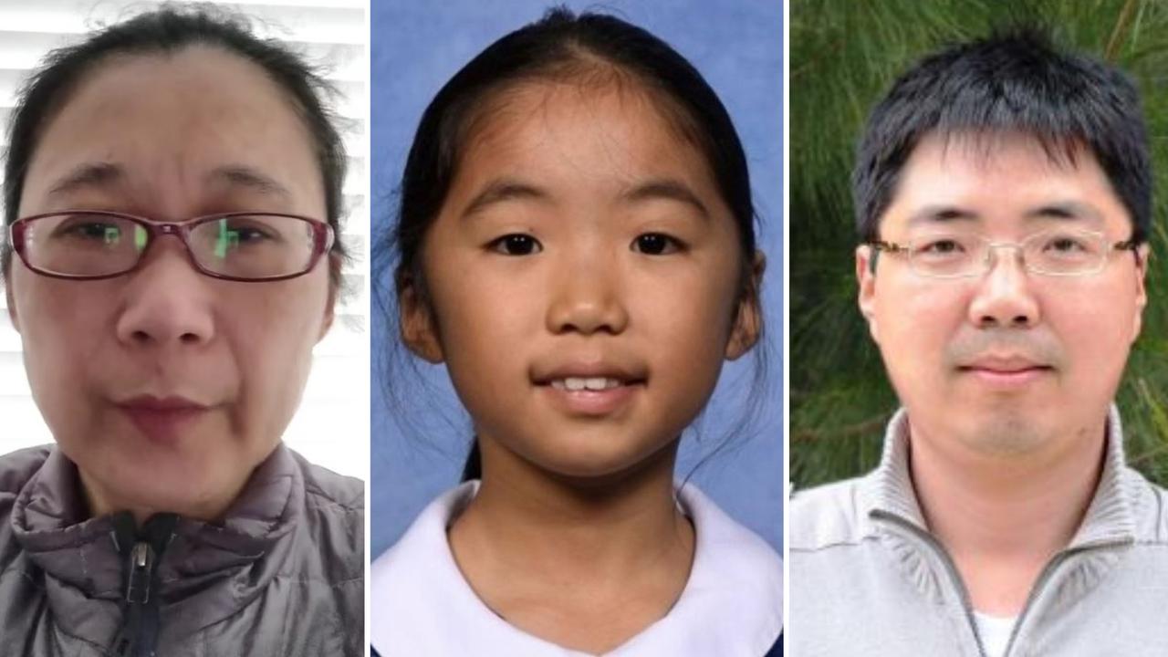 (L-R), Yingying Xu, 46, is accused of killing her daughter Sophie Wang, 10. The girl's father, Dr Yun Wang, found her body. Picture: Supplied