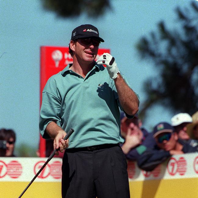 British golfer Nick Faldo.