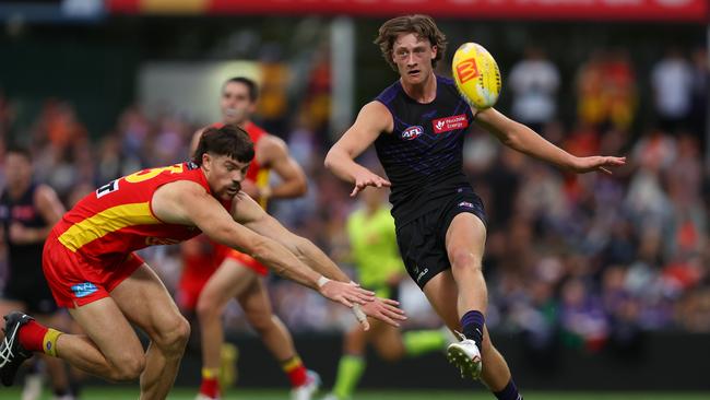 Jye Amiss stood tall late against the Gold Coast. Photo by Paul Kane/Getty Images