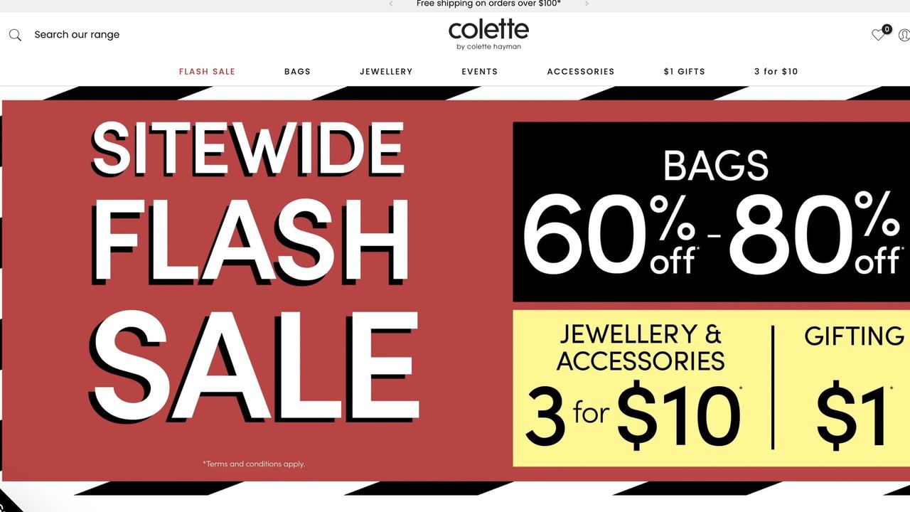 The flash sale promises as much as 80 per cent off items.