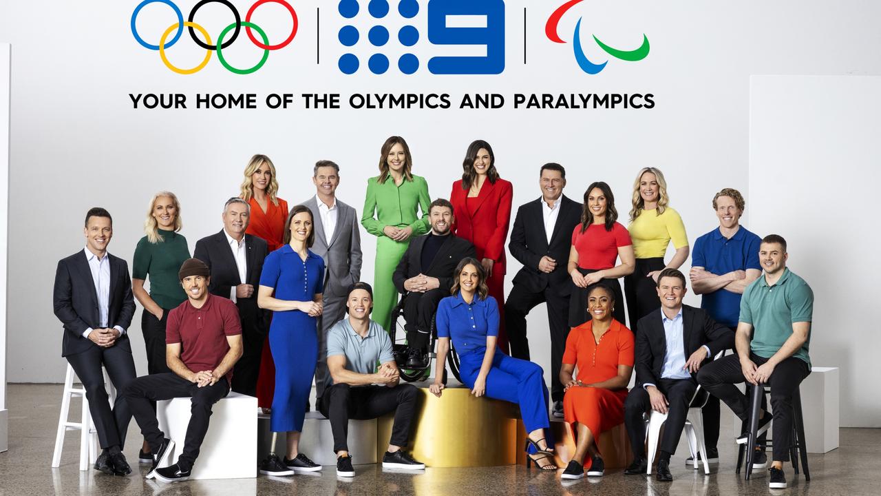 The Channel 9 Olympics broadcast team.