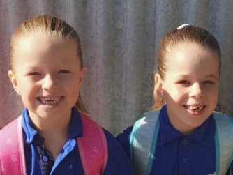 Missing sisters Daniella, 7 and Indianna, 5. Picture: Facebook/Stephanie N Brodie