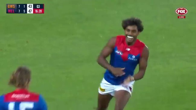 AFL goes berserk for Demons young gun Kysaiah Pickett