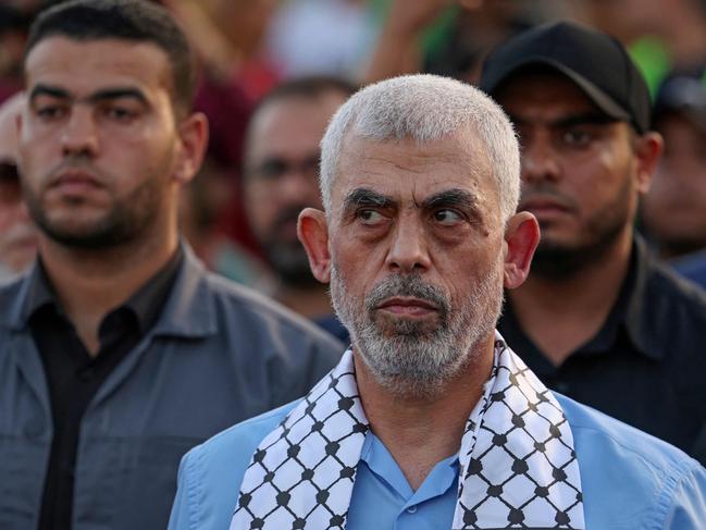 Yahya Sinwar, the head of Hamas in the Gaza Strip. Picture: Mahmud Hams/AFP