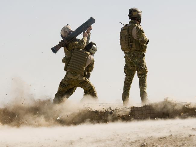 Special Operations Task Group members hone their skills on the 84mm recoilless rifle while on operations in Southern Afghanistan.