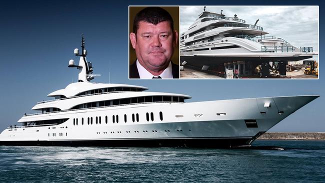 James Packer is still awaiting delivery of his new superyacht.