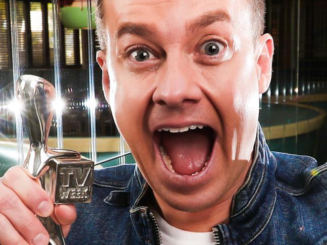 Logies 2018.2018 TV Week Gold Logie winner Grant Denyer.Picture: NIGEL HALLETT