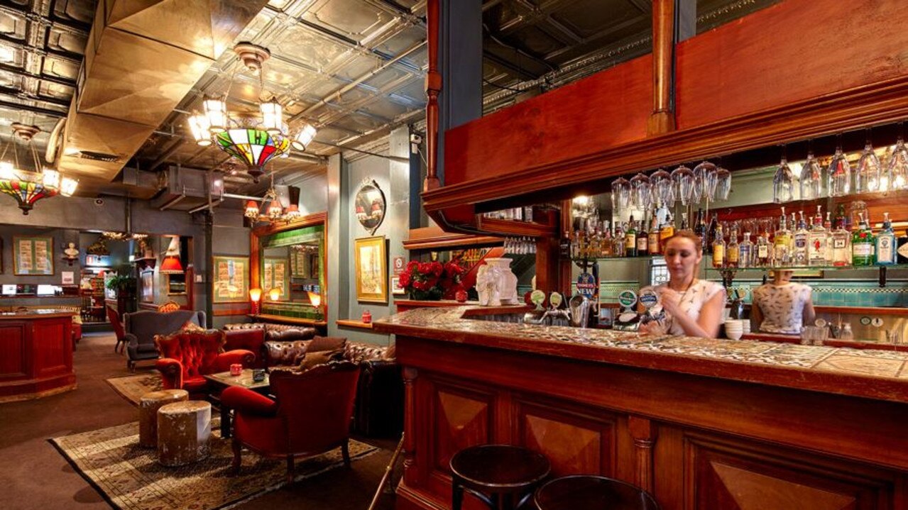 A 'traditional style' pub on the corner of Pitt St and Angel Place.