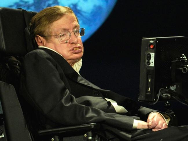 Stephen Hawking in Hawking had one final theory to share. Picture: MEGA