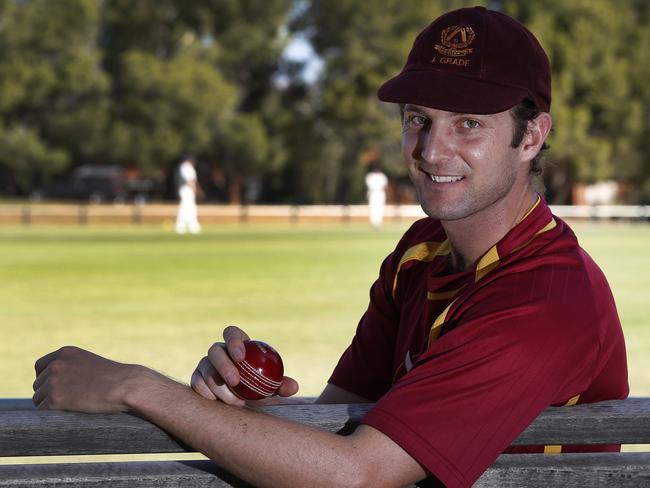 Tea Tree Gully’s Jake Haberfield leads the competition’s wicket-takers with 21 scalps. Picture Dean Martin.