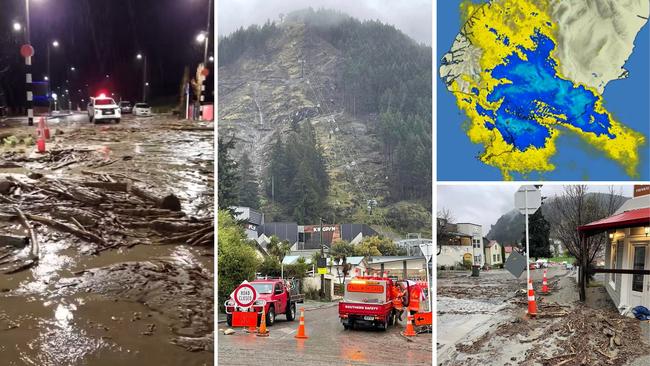 More than 100 people have been evacuated from a major tourist town after heavy rains caused flooding and landslides triggered authorities to declare a state of emergency.