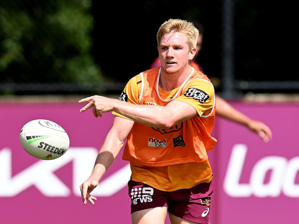 Tom Dearden during a training session.