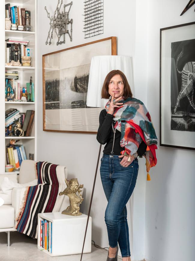 Kathy McKinnon at her house in Paddington. Picture: Flavio Brancaleone