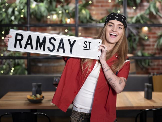 GFlip is making a cameo appearance on Neighbours in January 2025.Picture: Supplied/Ch10