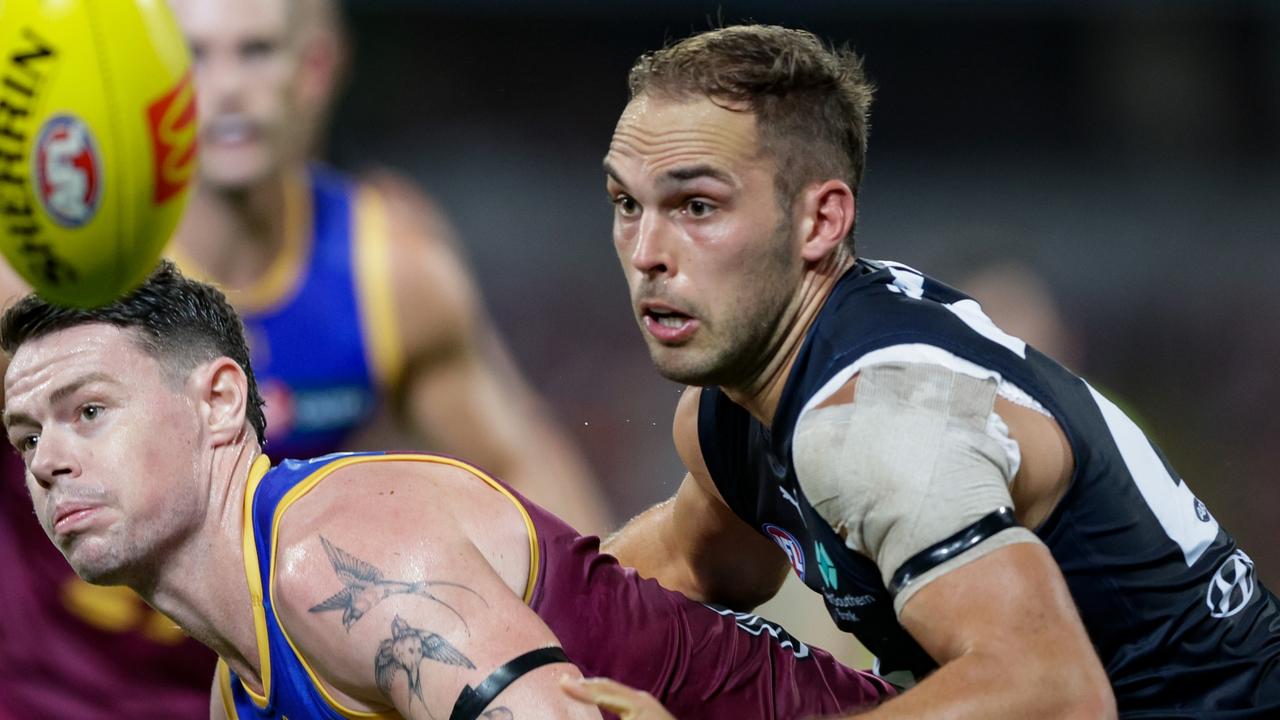 The Blues are missing a raft of first-choice forwards in David Cuningham (pictured, calf), Jack Martin (hamstring) and Jesse Motlop (hamstring). Picture: Russell Freeman / Getty Images