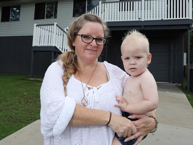 New tenant Tanika Kelly with her son Alfi, 1. Picture: Liam Kidston.