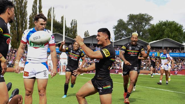 Taylan May had a breakout year in 2022 but hasn’t spoken to his brother about footy this year. Picture: NRL Photos