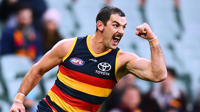 Taylor Walker returned from injury to boot the first goal of the game and give Adelaide the lead at quarter time. (Photo by Mark Brake/Getty Images)