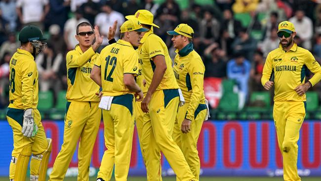 Australia are two wins away from another ICC trophy. (Photo by Aamir QURESHI / AFP)