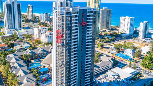 Just one of the towers planned by Ralan was completed – Ruby in Surfers Paradise.