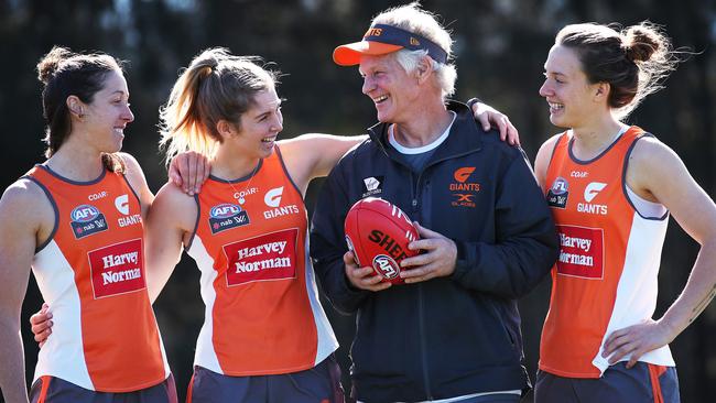 Alan McConnell says there are great similarities between coaching AFLW and leading Fitzroy in the 1990s. Picture: Phil Hillyard