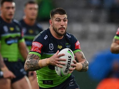 NRL 2021 RD02 Cronulla-Sutherland Sharks v Canberra Raiders - Curtis Scott. NRL PHOTOS