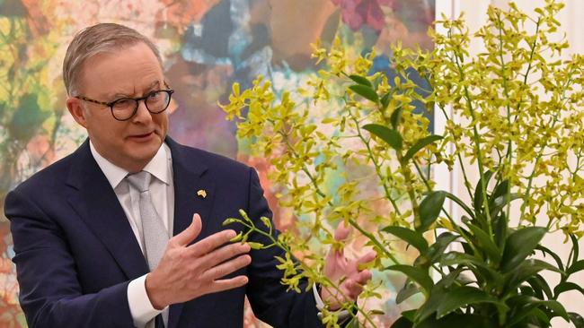 Anthony Albanese during his official visit to Singapore. Picture: Roslan Rahman