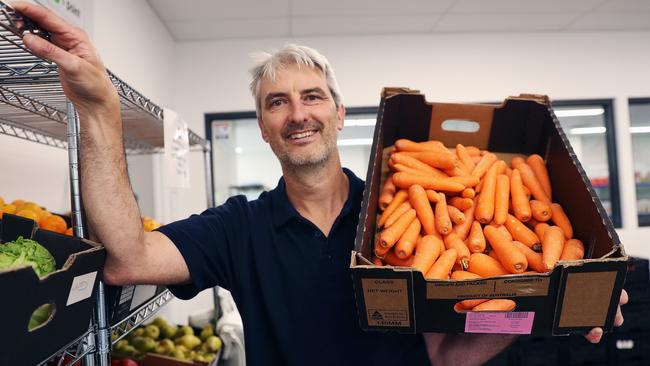 Former Collingwood and Sydney Swans footballer Andrew Schauble has taken up the fight to feed struggling Geelong residents as CEO of the Geelong Food Relief Centre. Picture: Alan Barber