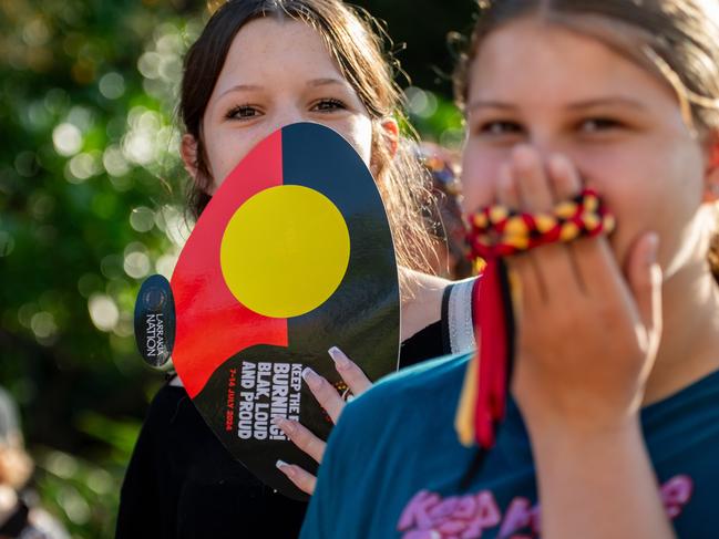 NAIDOC march, 2024. The theme this year is 'Keep the fire burning: Blak, loud and proud'. Picture: Pema Tamang Pakhrin