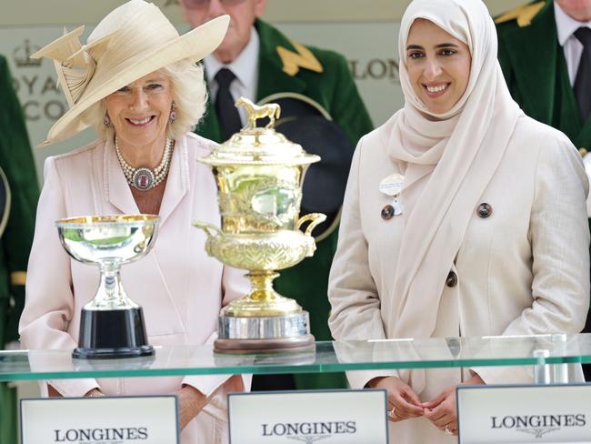 Queen Camilla presents the Prince of Wales Stakes on day two of Royal Ascot 2023. Picture: Getty Images