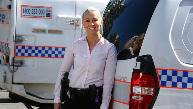 Constable Annelise Young was in the frontline of the Broadbeach bikie brawl. Picture: Adam Head