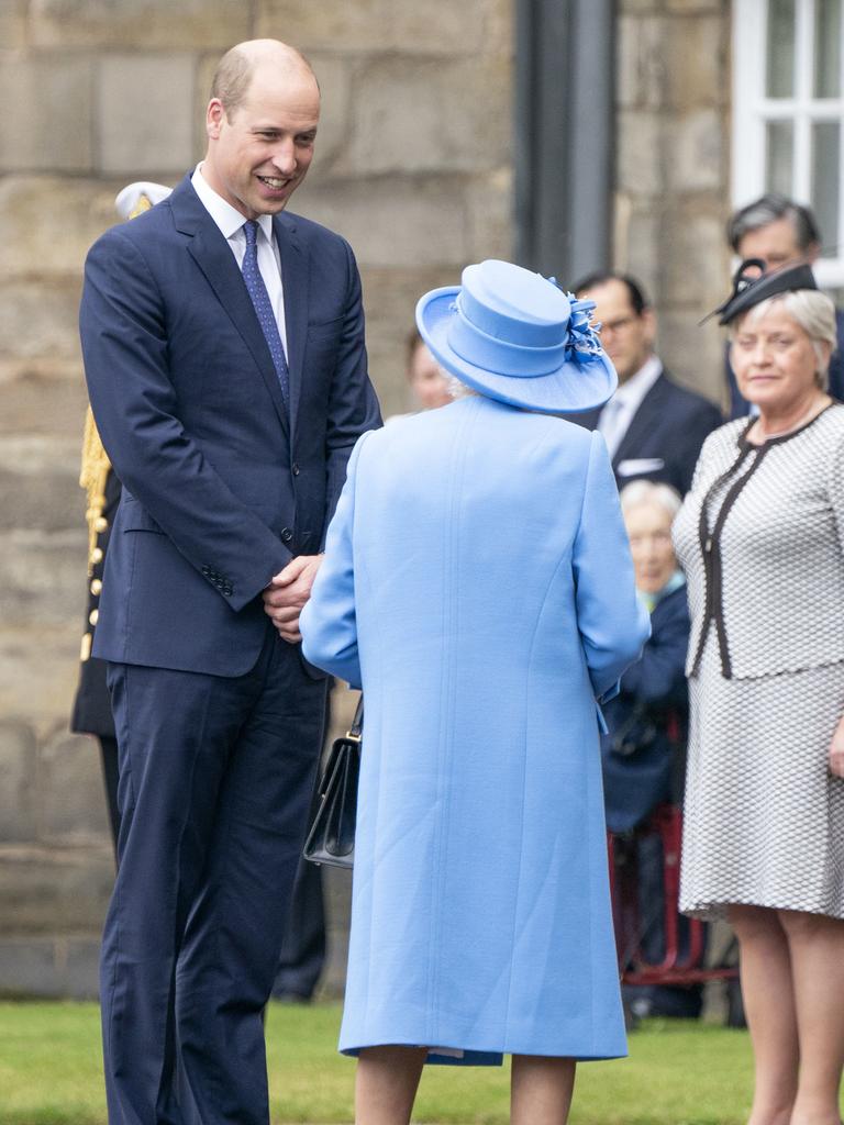 The pair seemed in good spirits. Picture: Jane Barlow – Pool/Getty Images