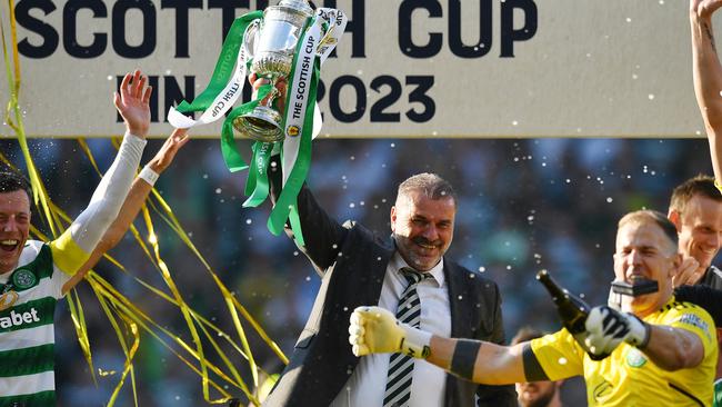 Ange Postecoglou’s last match in charge of Celtic netted the Scottish Cup.