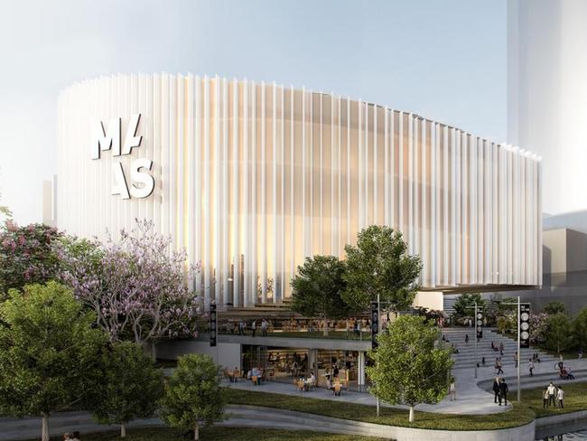 An artist impression of the future Powerhouse Museum originally slated for the David Jones carpark site.