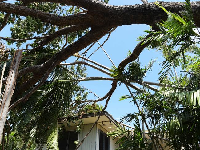 Damage from Tropical Cyclone Marcus. The cyclone cost Darwin council more than $17 million, with council left almost $4 million out of pocket after final insurance receipts. Picture: Keri Megelus