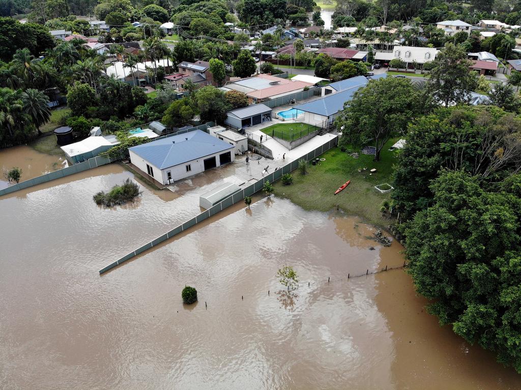 Flooding around Federation Reserve in Bethania. Picture: Adam Head